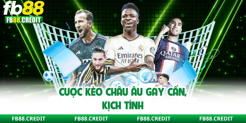 Cược kèo châu Âu gay cấn, kịch tính